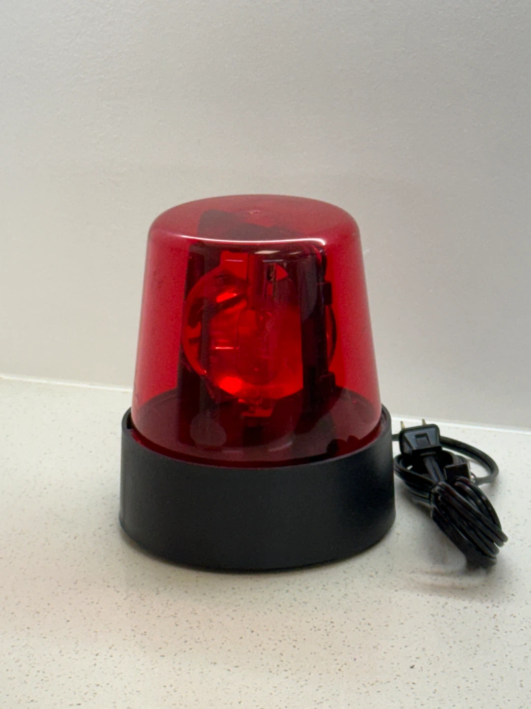 Red 7" Party Light Rotating Spinning Flashing Lamp DJ Lighting