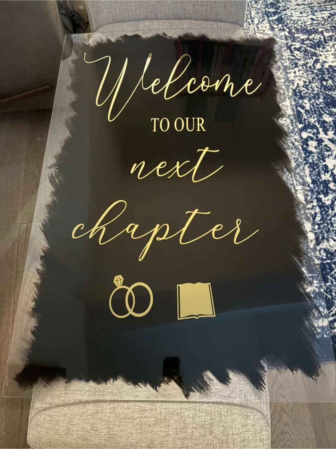 Welcome to Our Next Chapter Sign