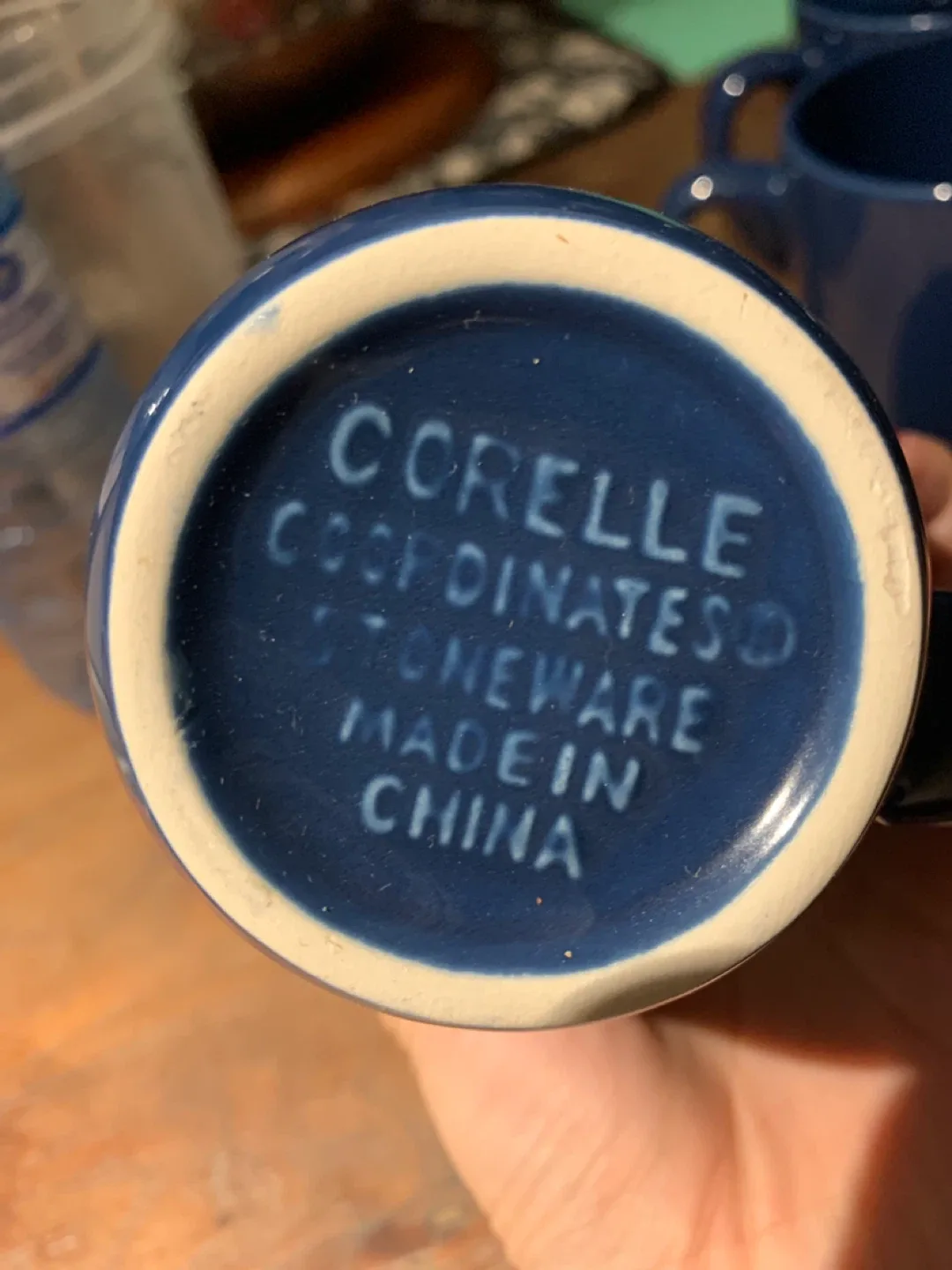 Set of 8 Corelle mugs (navy blue) image indicator(2)