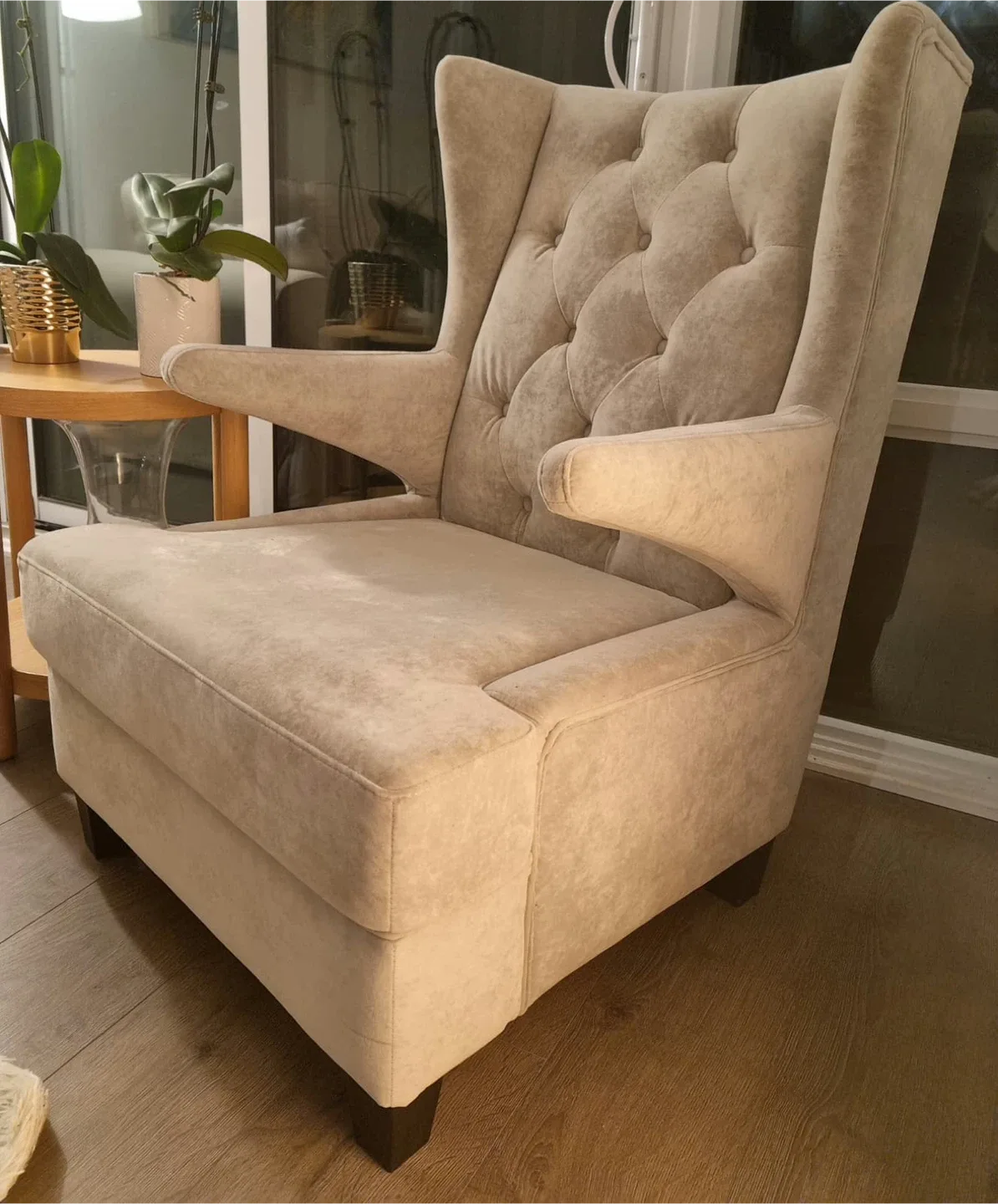 Wingback Armchair - Beige image indicator(2)