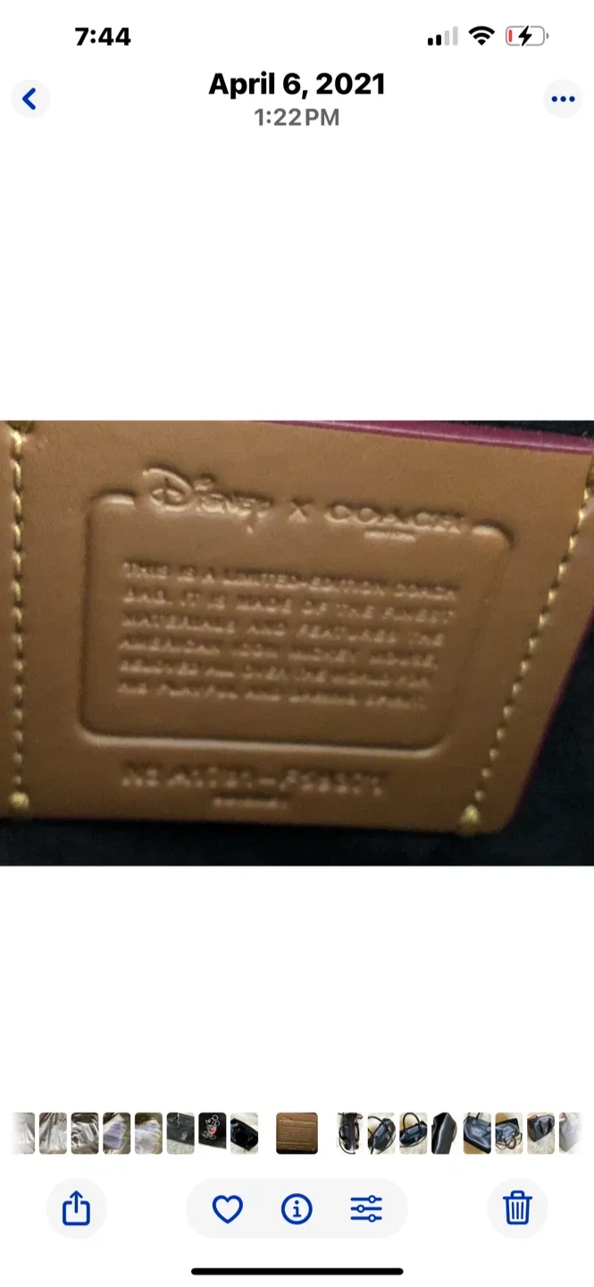 Coach Disney Mickey Mouse Limited Edition Bag image indicator(3)