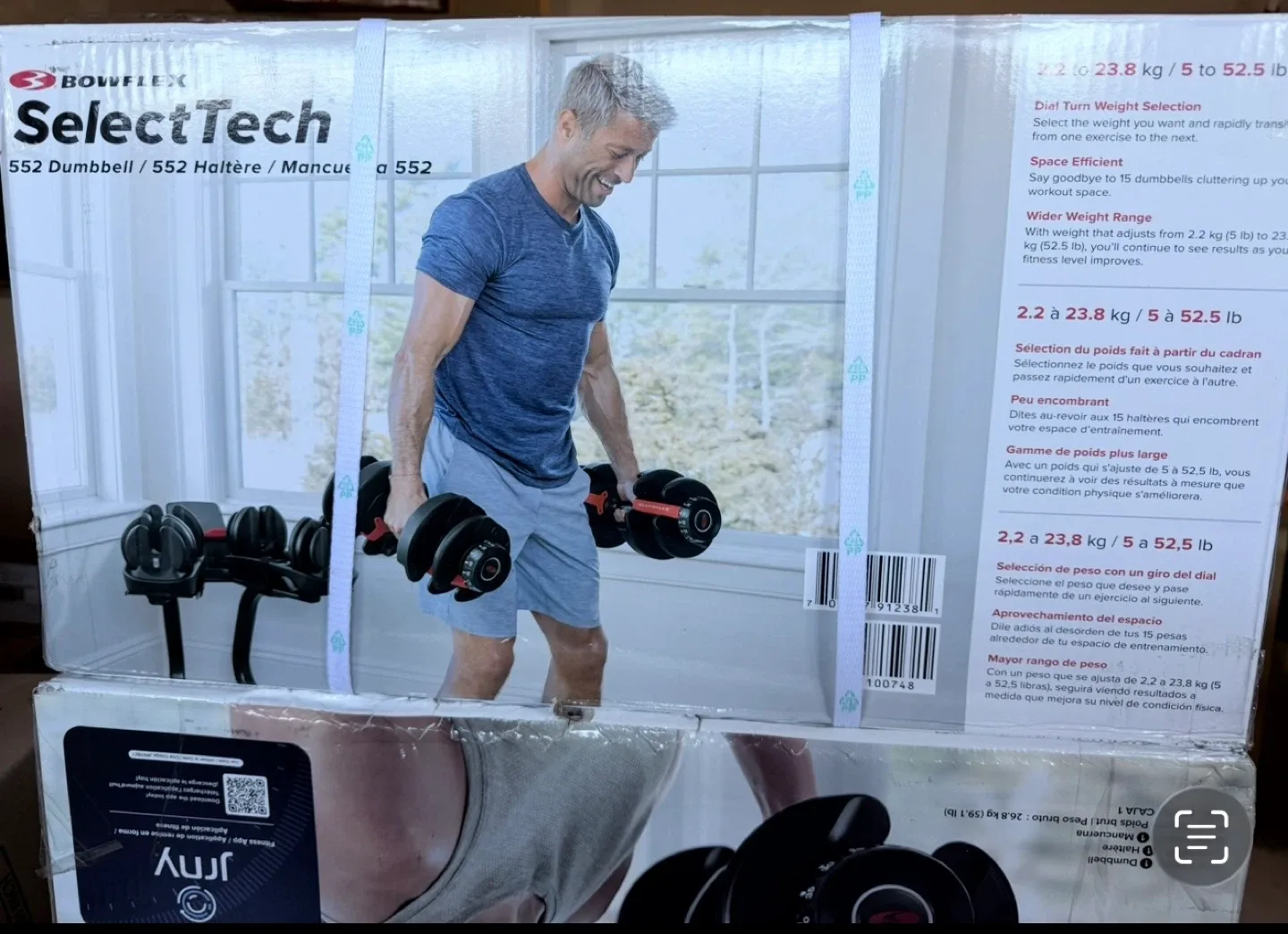 (Set of 2) Bowflex SelectTech 552 Adjustable Dumbbells image indicator(5)