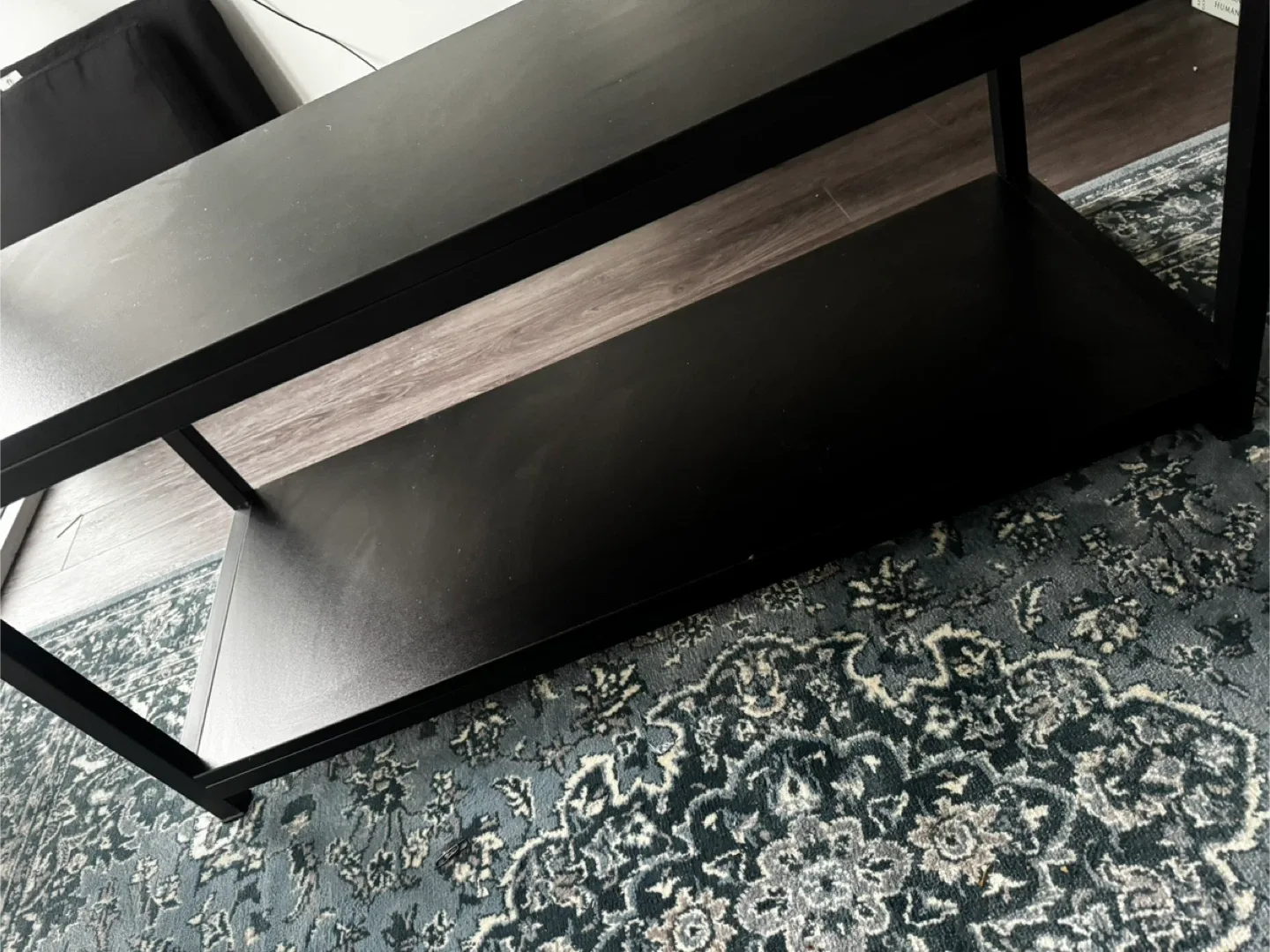 Black Coffee Table with Shelf image indicator(2)
