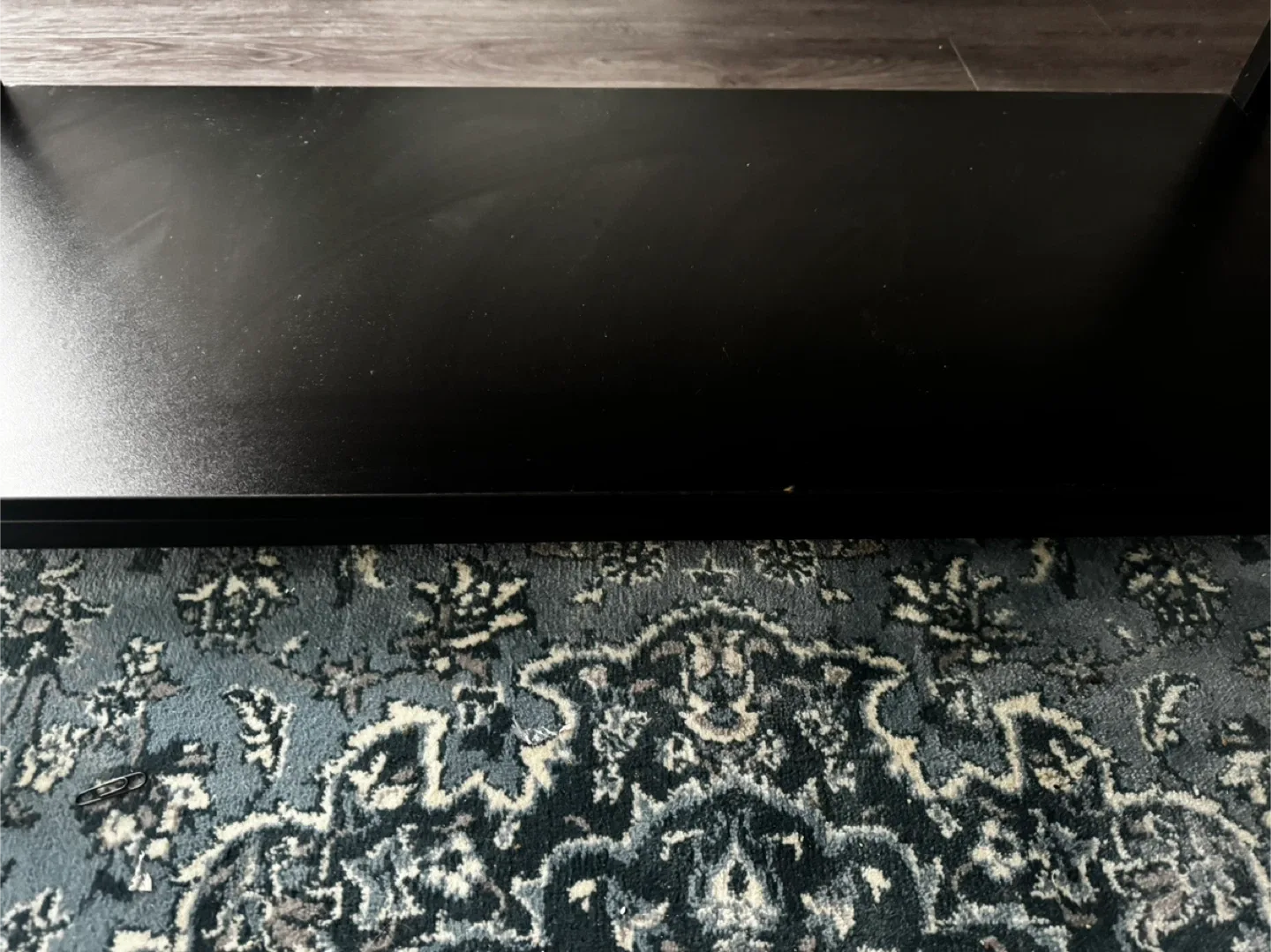 Black Coffee Table with Shelf image indicator(3)