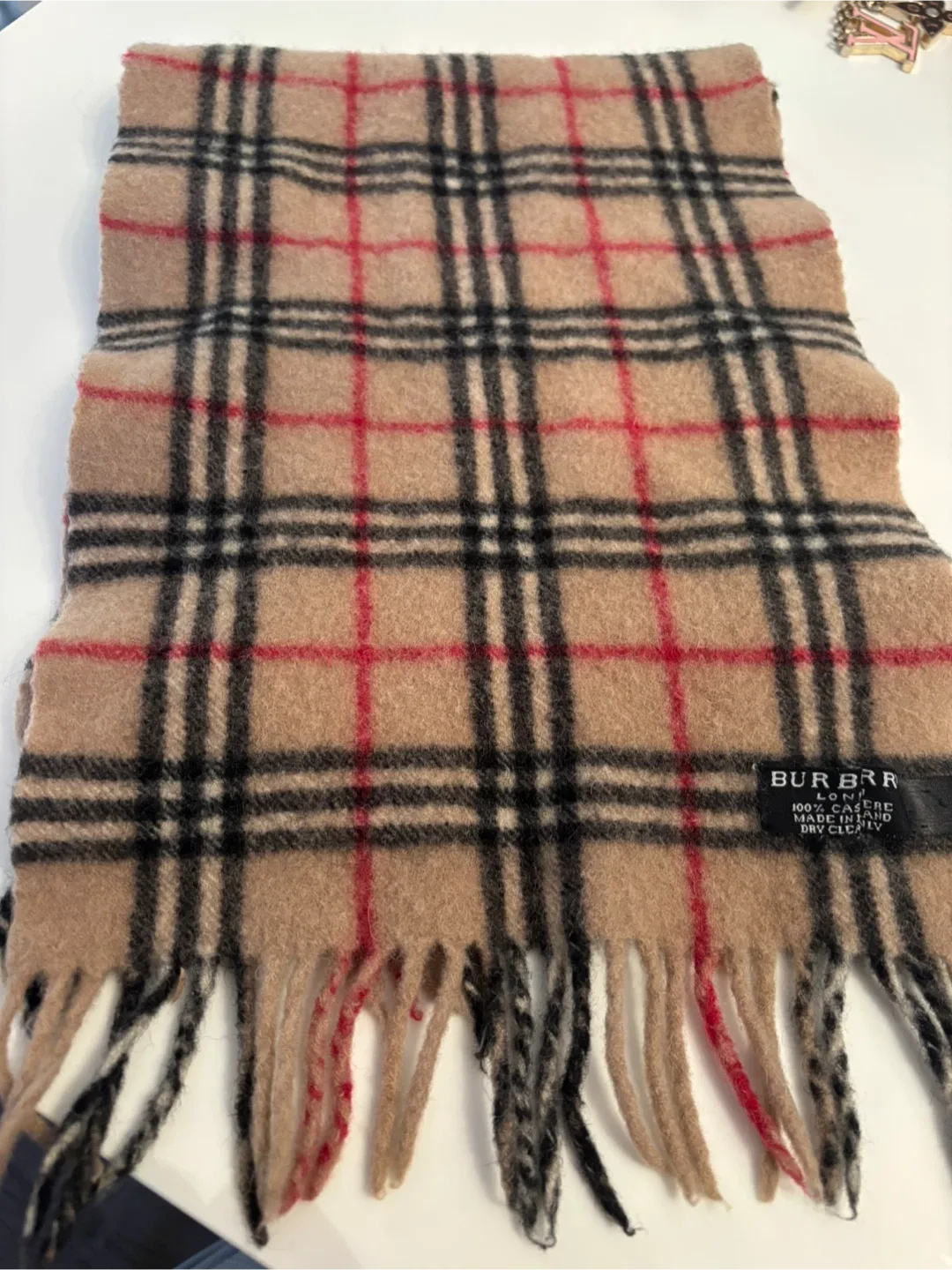Burberry London 100% Cashmere Scarf