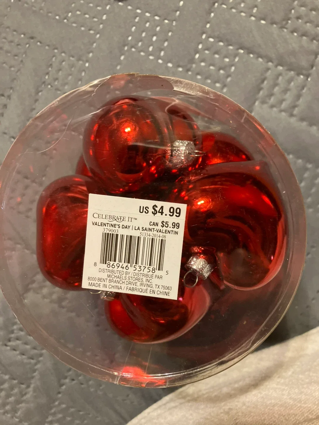 Red heart Ornaments image indicator(3)