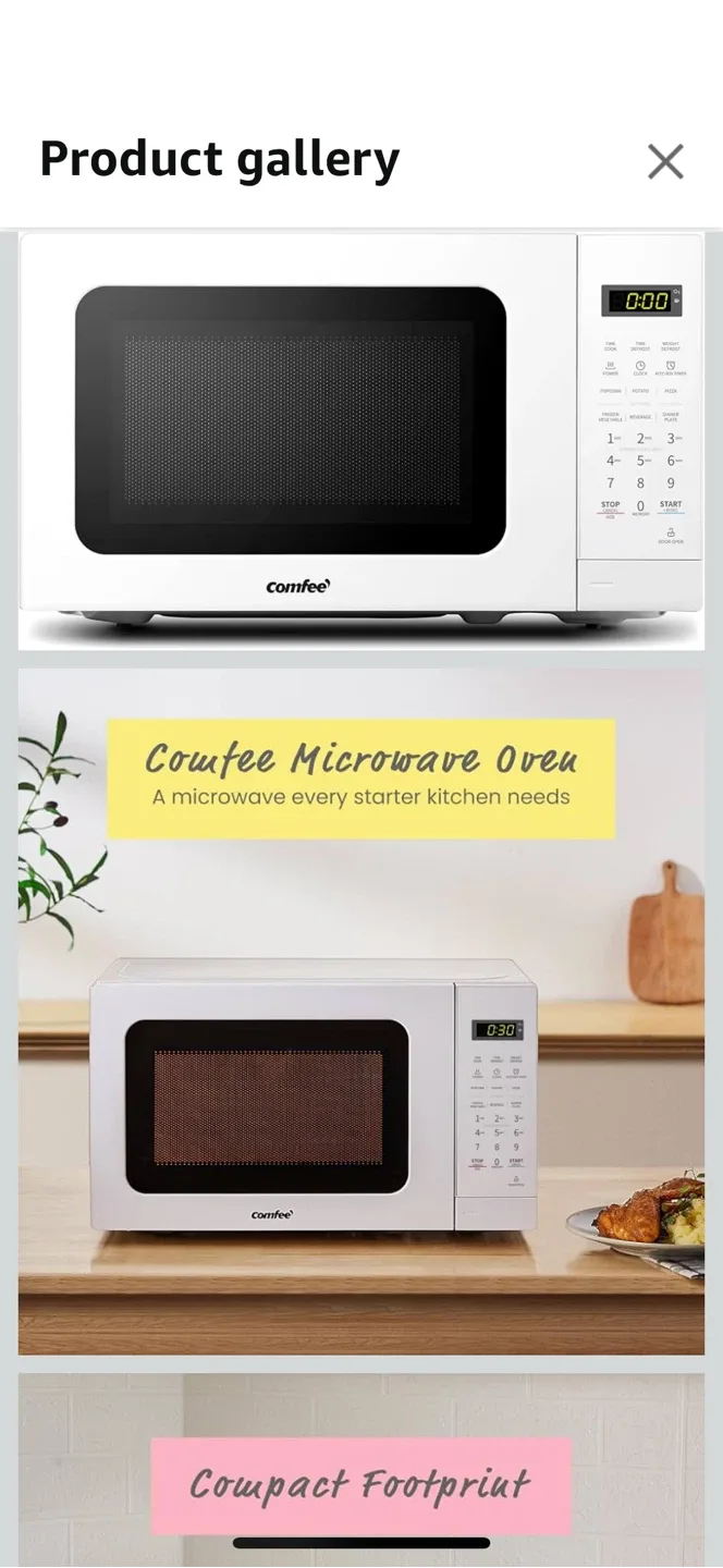 Comfee CM-M201K(WH) Microwave Oven - White image indicator(5)