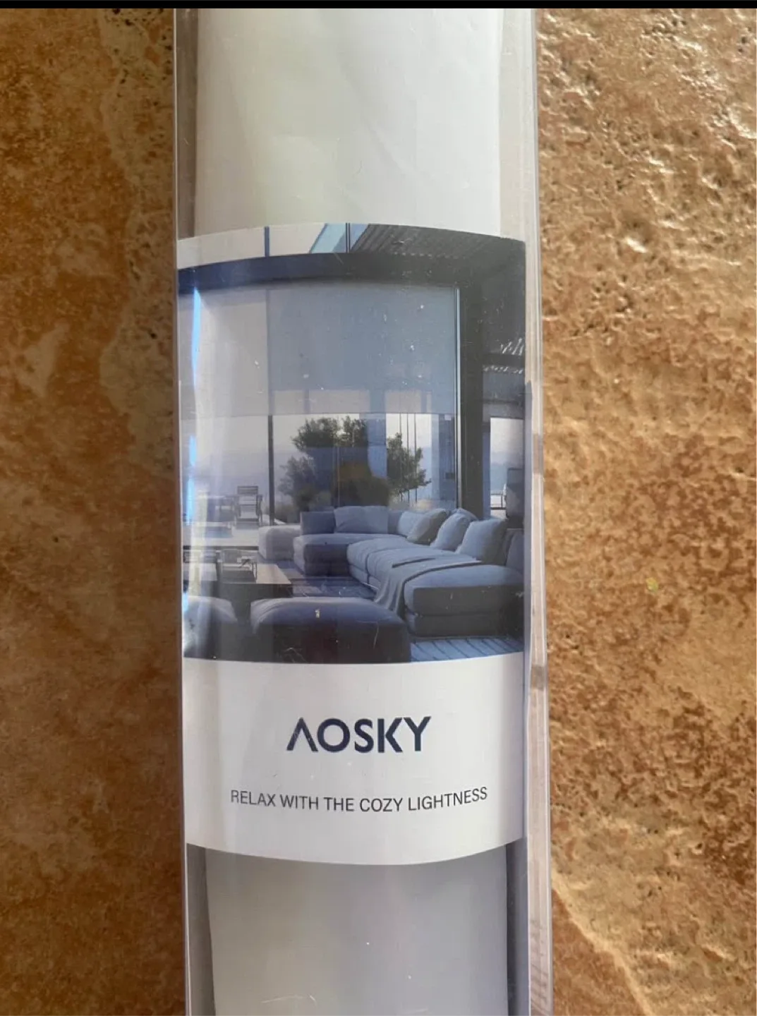 New AOSKY Roller Window Shade - Ivory White 23x72