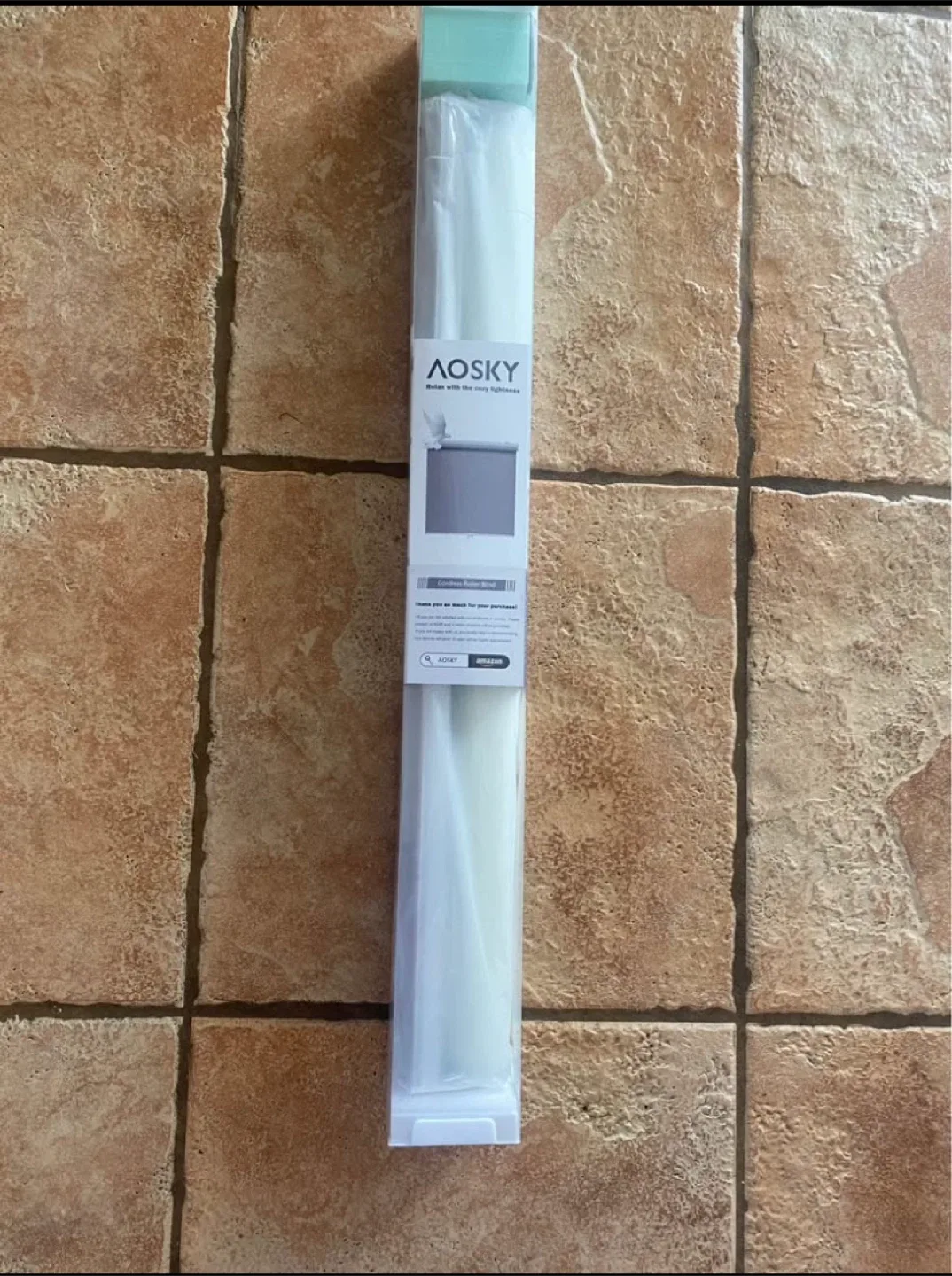 New AOSKY Roller Window Shade - Ivory White 23x72 image indicator(3)