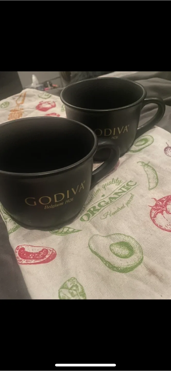 Godiva Belgium 1926 Black Mugs thumbnail