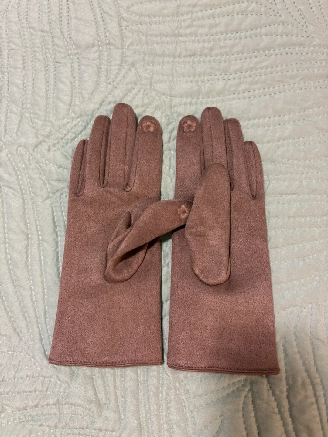 Light brown Gloves with Fur Pom Poms,brand new with box! 🥰 image indicator(4)