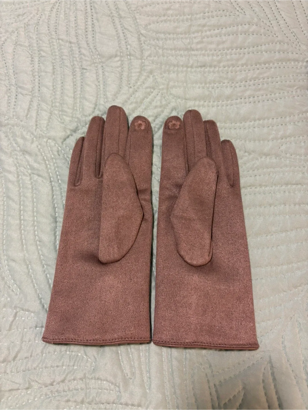 Light brown Gloves with Fur Pom Poms,brand new with box! 🥰 image indicator(3)