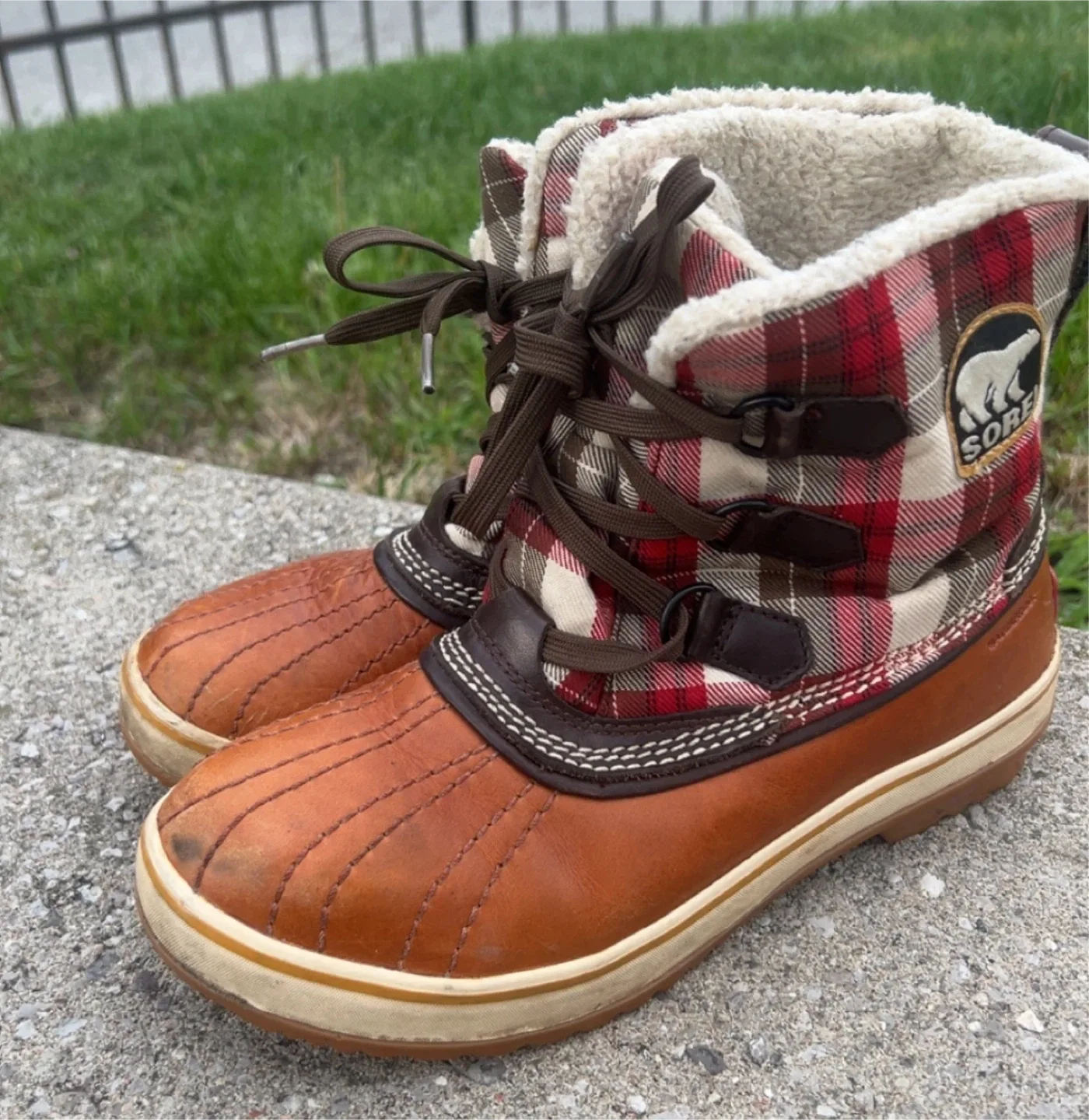 Sorel Toddler Snow Commander Plaid Boots thumbnail