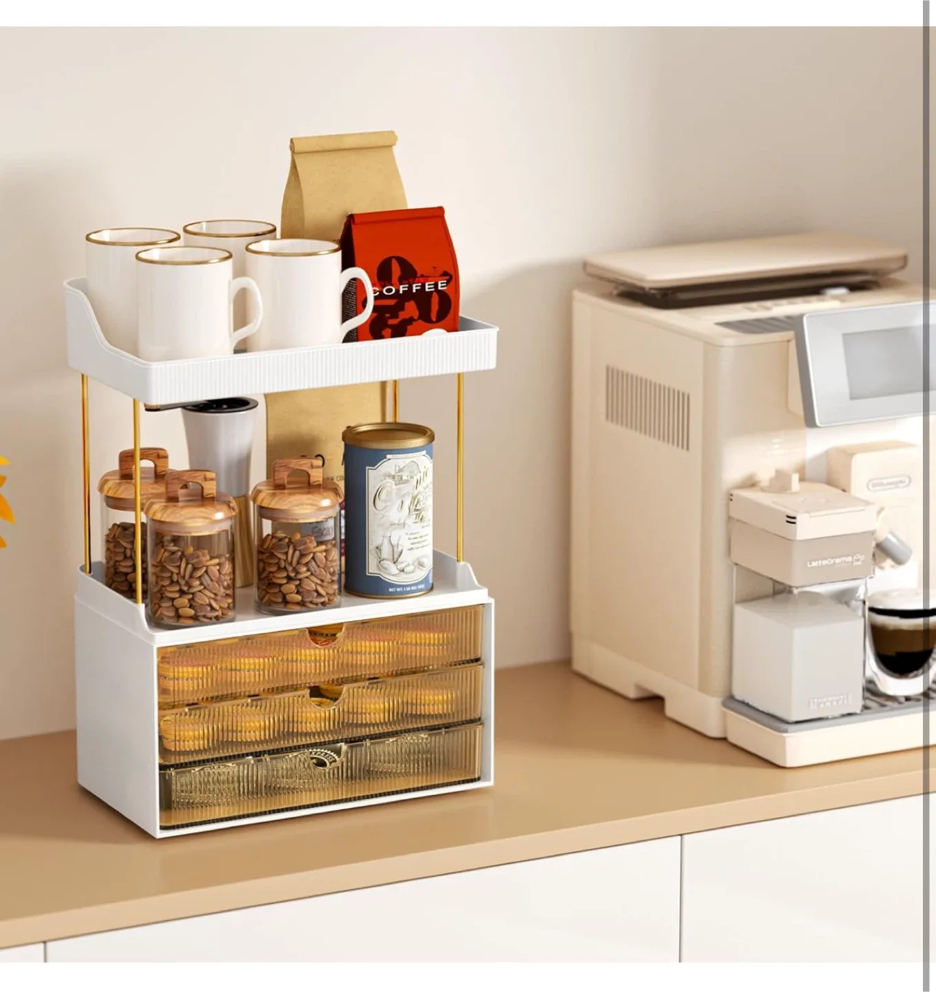 Bathroom Counter Organizer with Drawers image indicator(3)