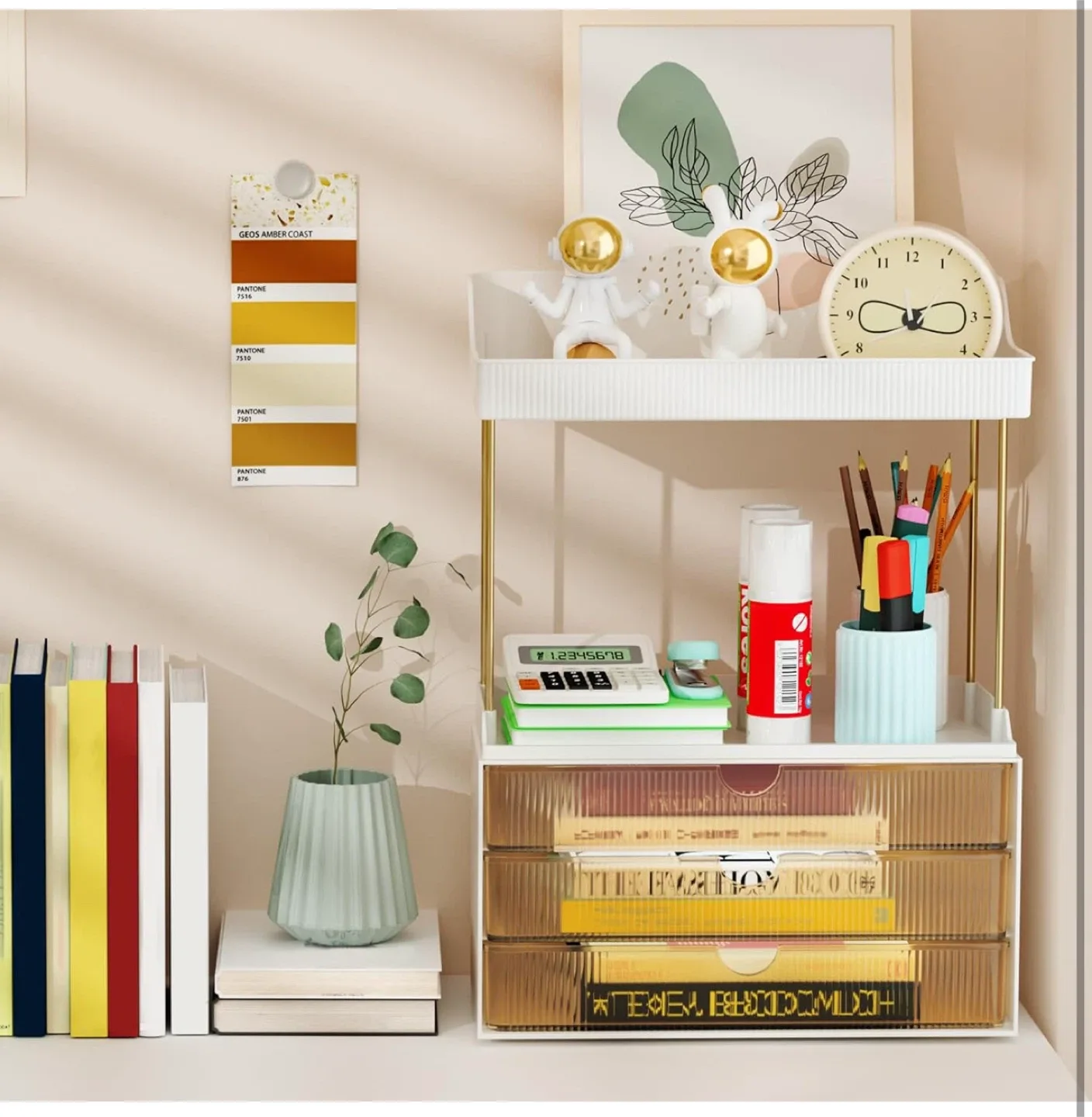 Bathroom Counter Organizer with Drawers image indicator(6)