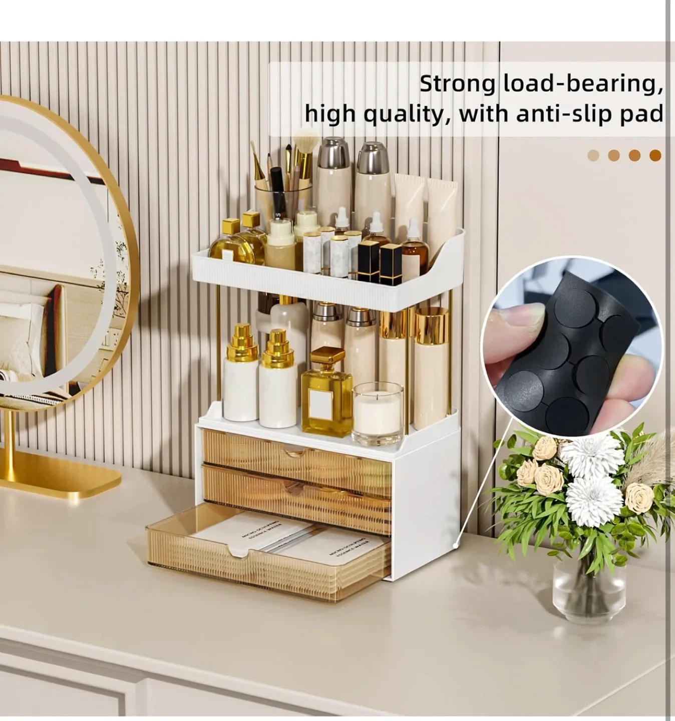 Bathroom Counter Organizer with Drawers image indicator(8)