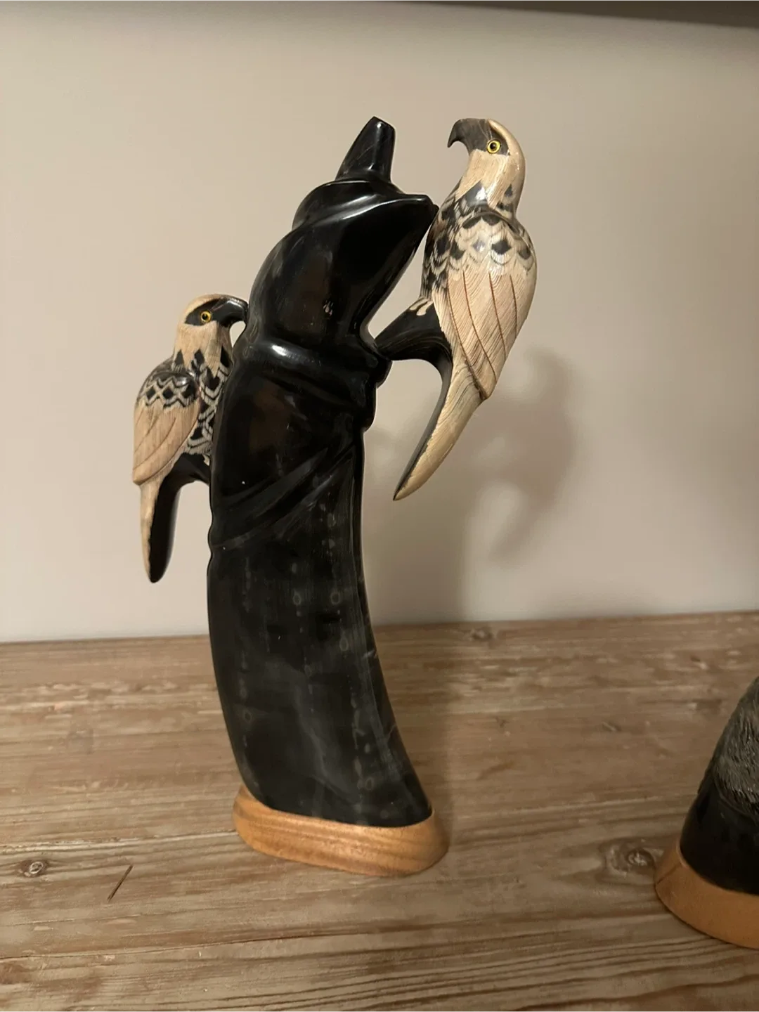 First Nations Hand Carved Animal Horn Sculptures image indicator(5)