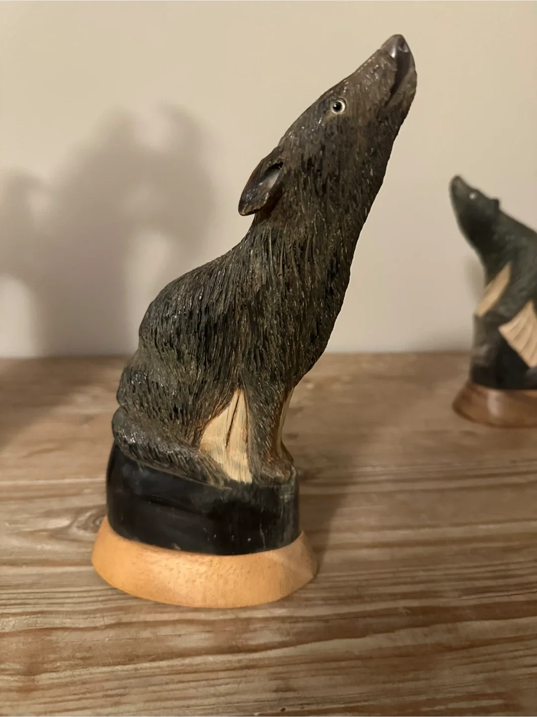 First Nations Hand Carved Animal Horn Sculptures image indicator(2)
