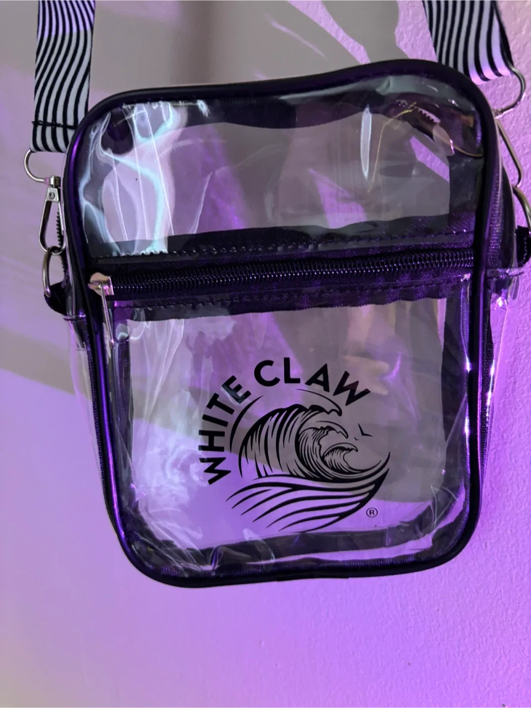 White Claw Clear Crossbody Bag