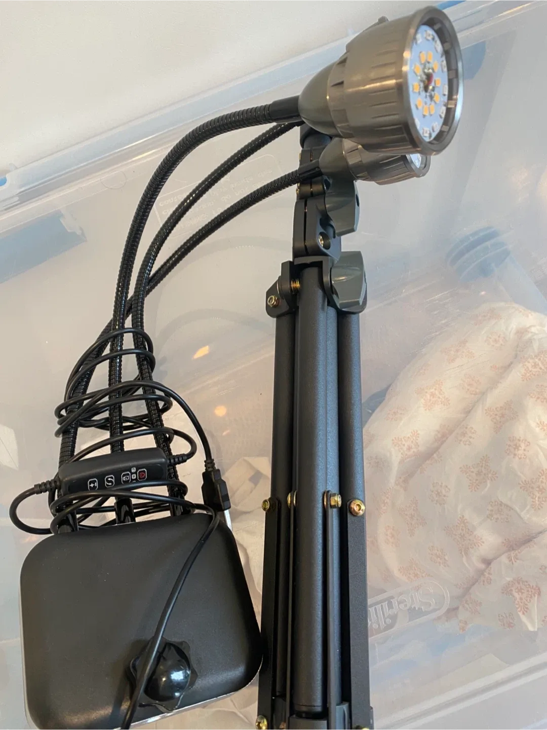 LED Grow Light with Tripod Stand image indicator(2)