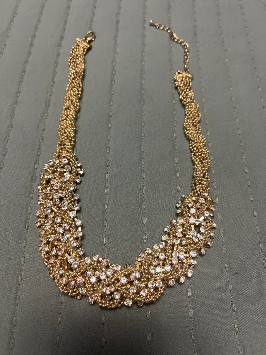 Gold Tone Statement Necklace