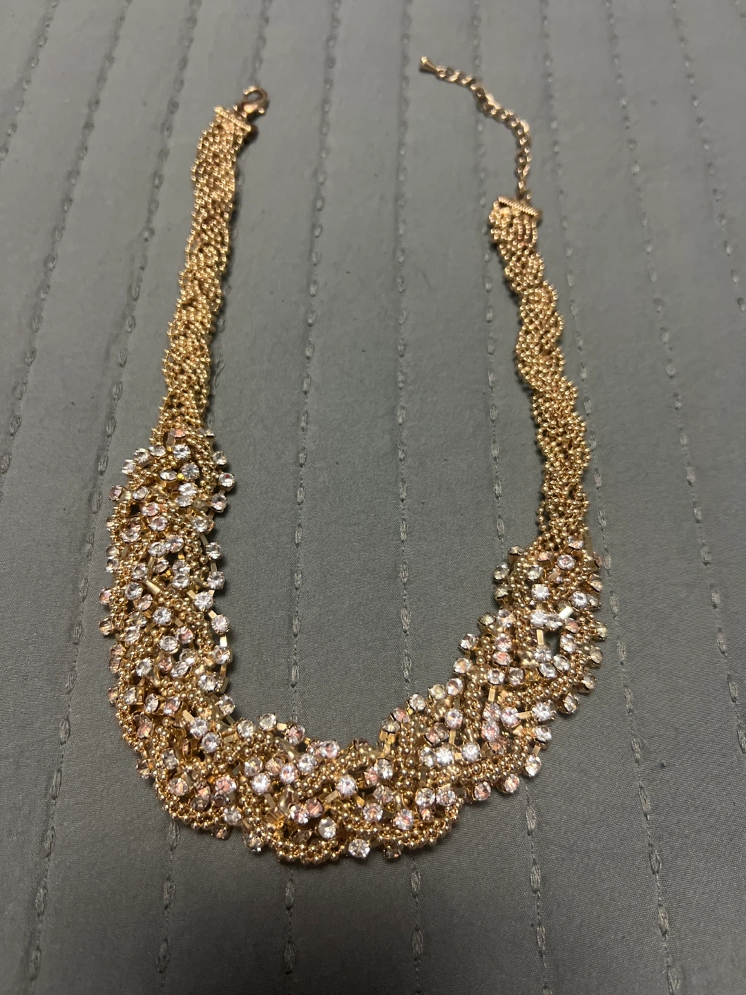 Gold Tone Statement Necklace - photo 2