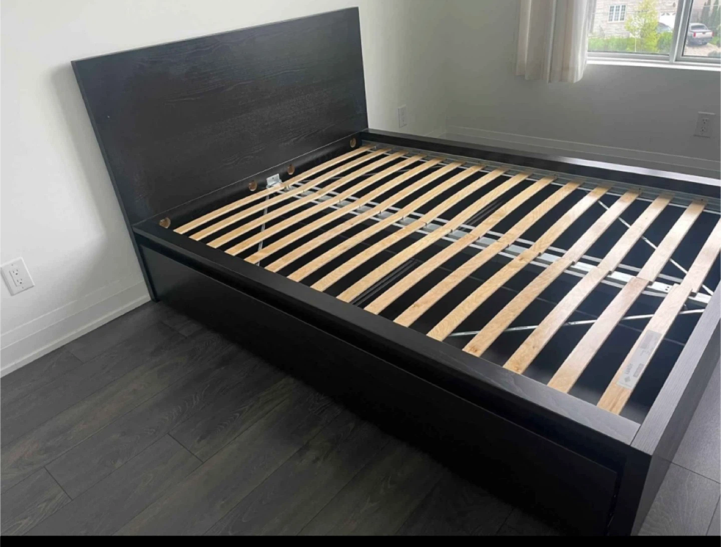 IKEA King Brimnes Bed Frame with Storage