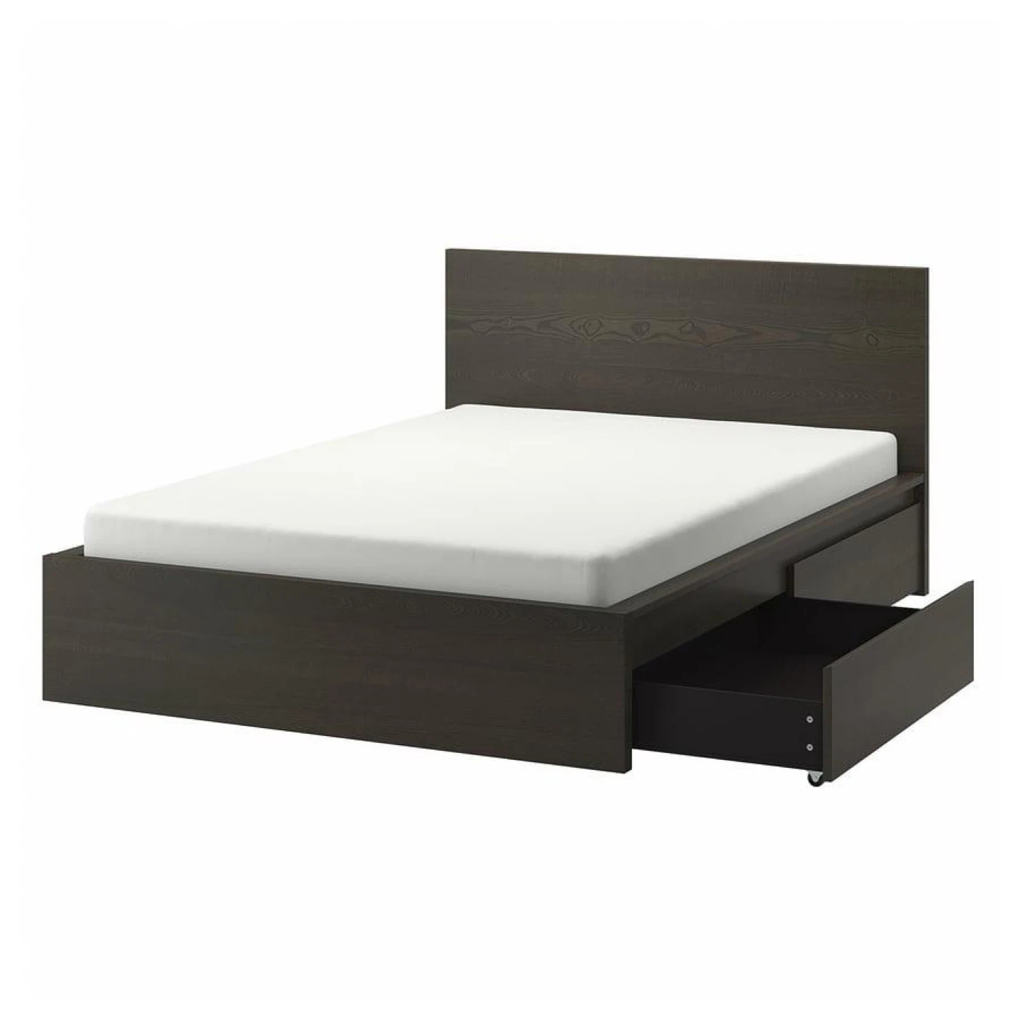 IKEA Brimnes king Bed Frame with Storage - photo 2