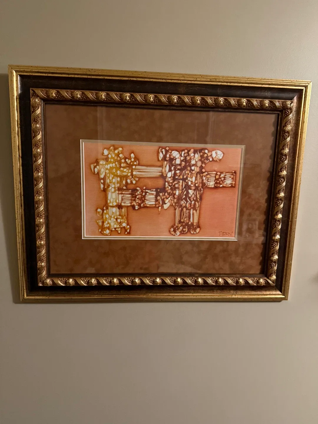 Beautiful Anthony Thorn’s “Balancing Figures" Framed Art image indicator(3)