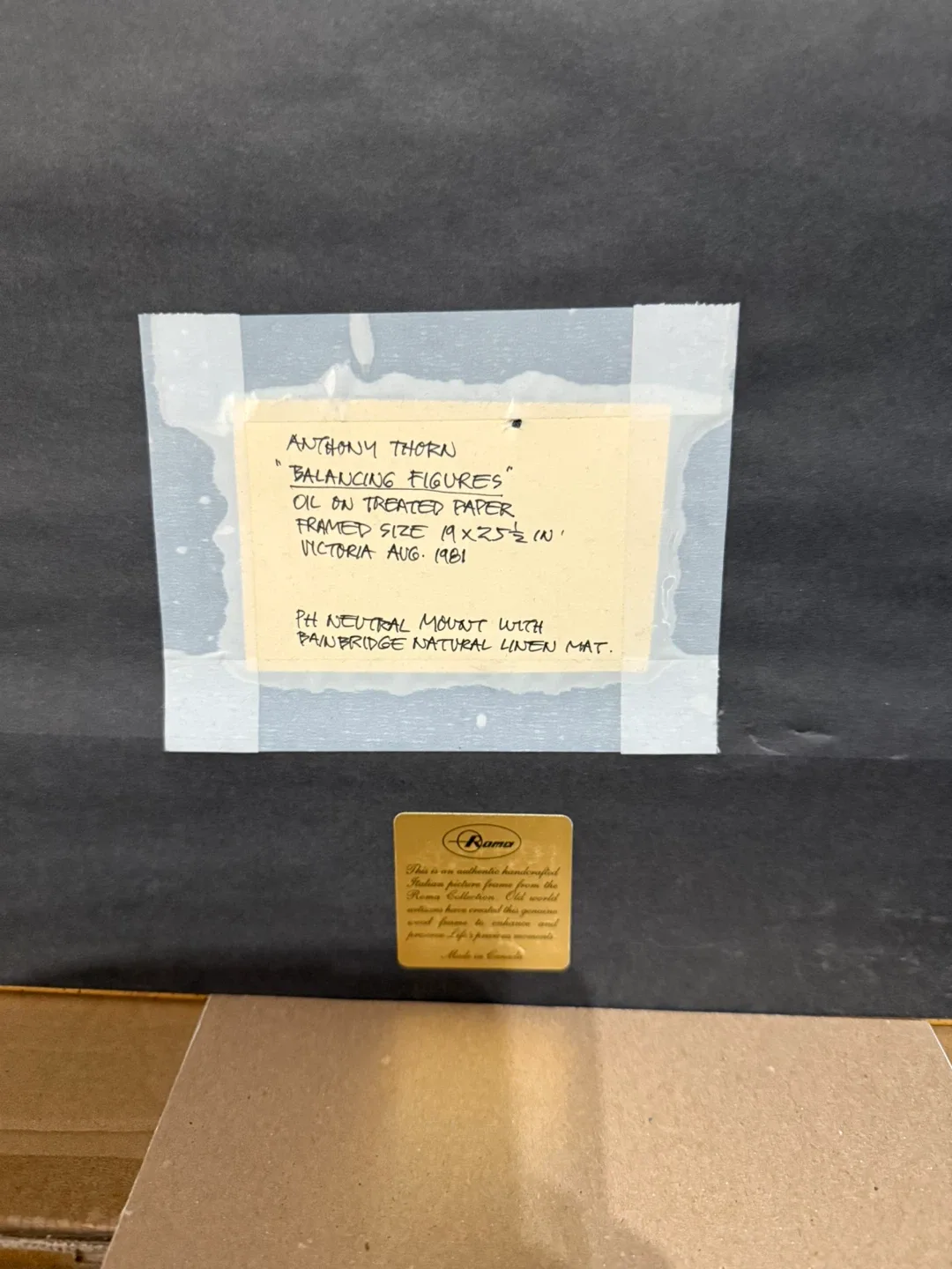 Beautiful Anthony Thorn’s “Balancing Figures" Framed Art image indicator(4)