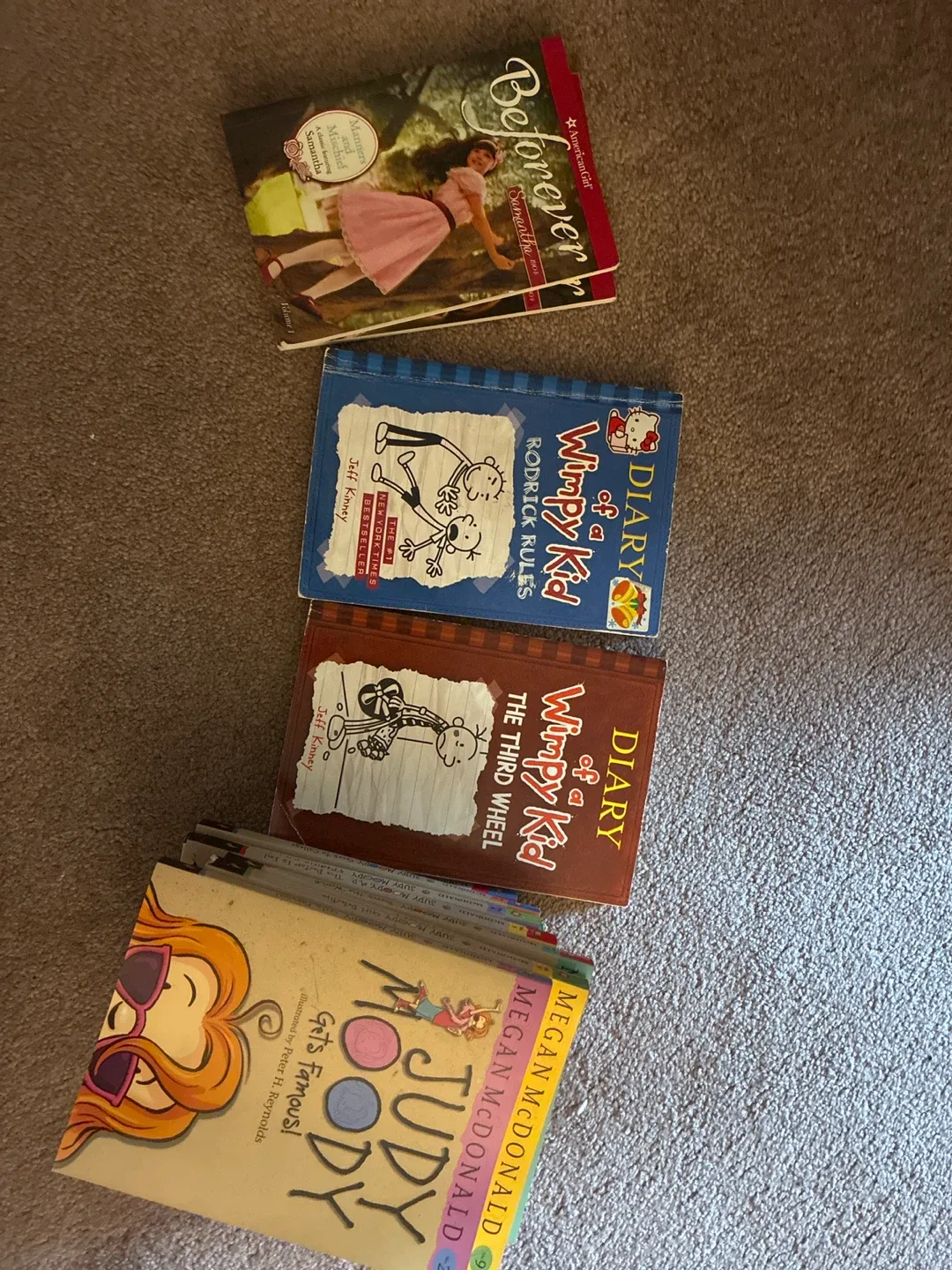 Kids' Books: Diary of a Wimpy Kid, Judy Moody, American Girl