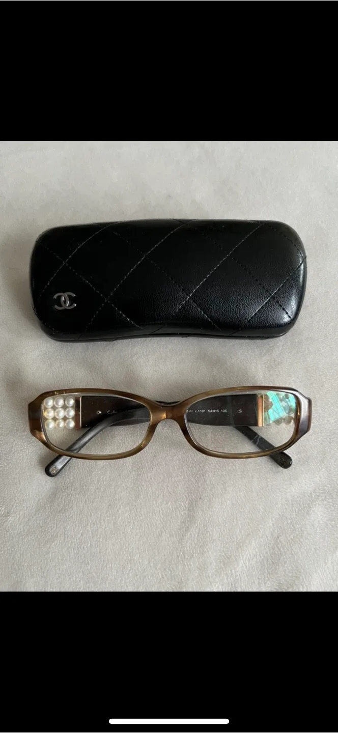 Authentic Chanel Eyeglasses 3121 Brown with Case image indicator(2)