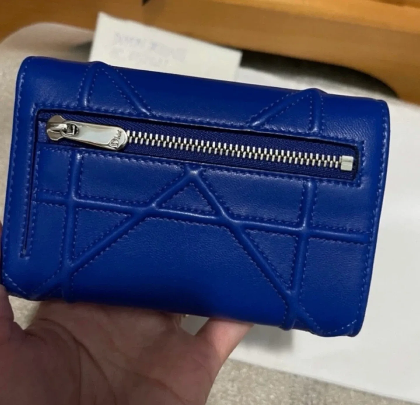 Dior Diorama Blue Leather Wallet image indicator(2)