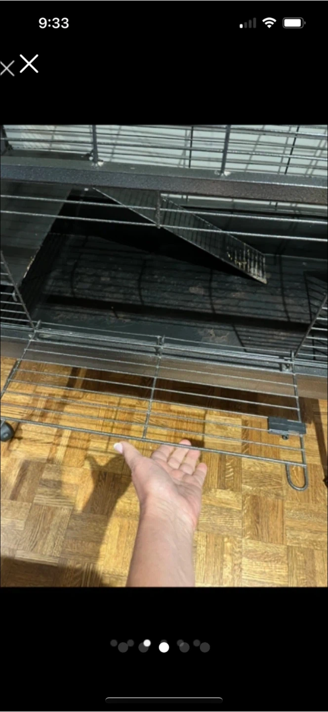 Black Metal SmallAnimal Cage - 41" x 39" - photo 3