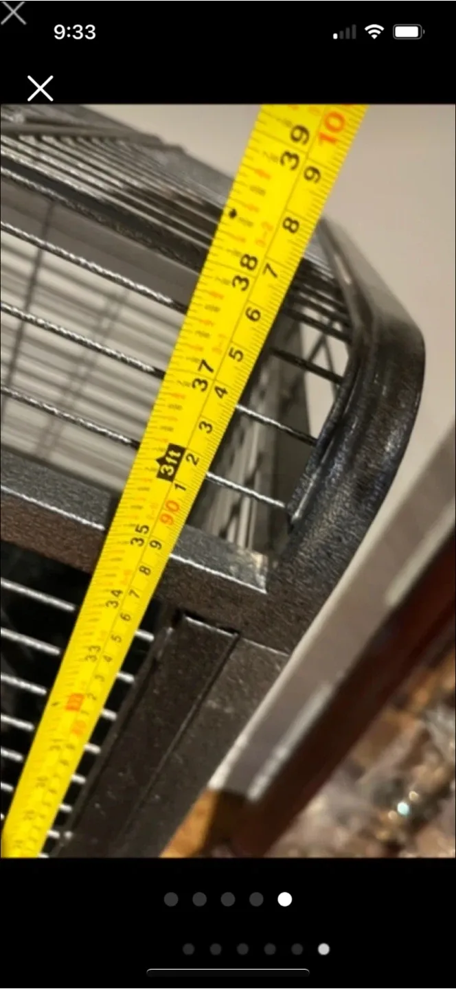 Black Metal SmallAnimal Cage - 41" x 39" image indicator(5)