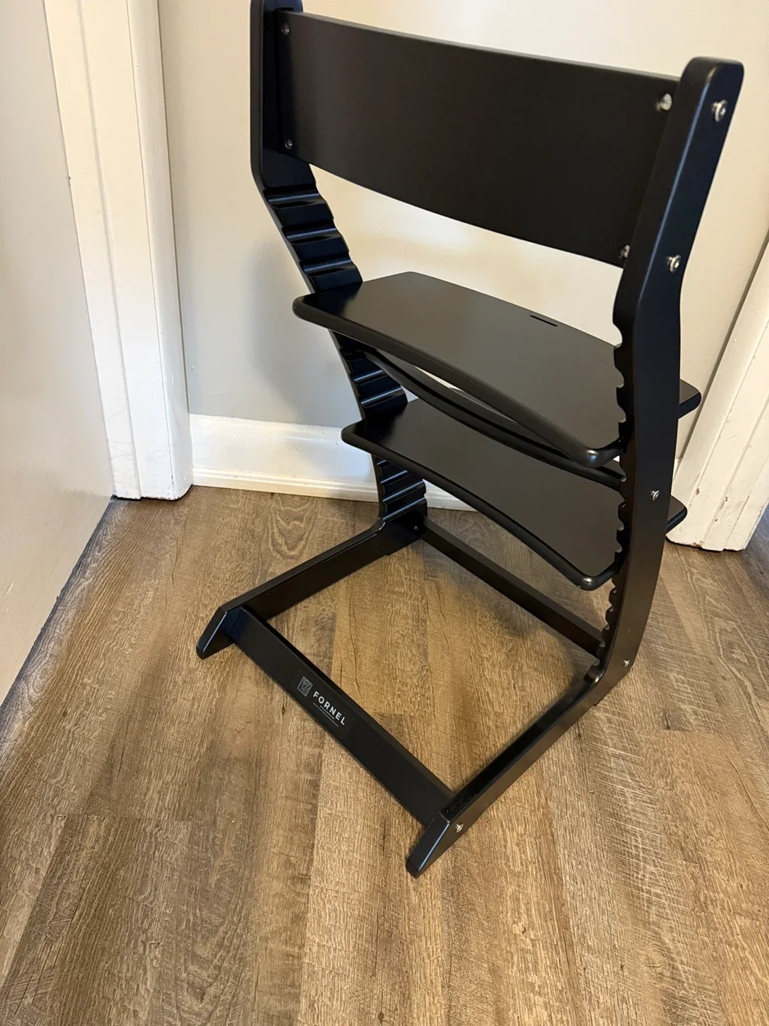 Fornel Black Adjustable High Chair image indicator(3)