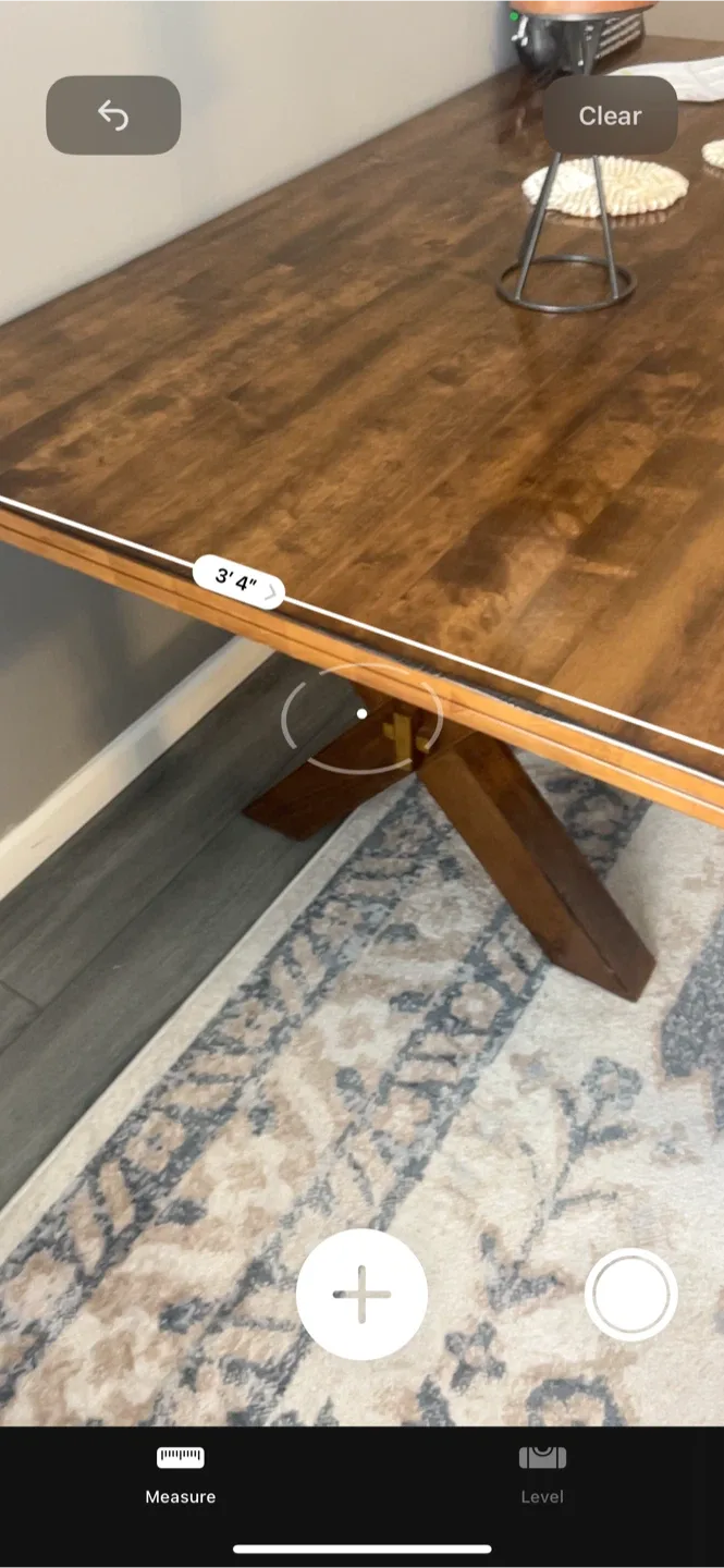 Wooden Dining Table with Bench - 3'4" image indicator(5)