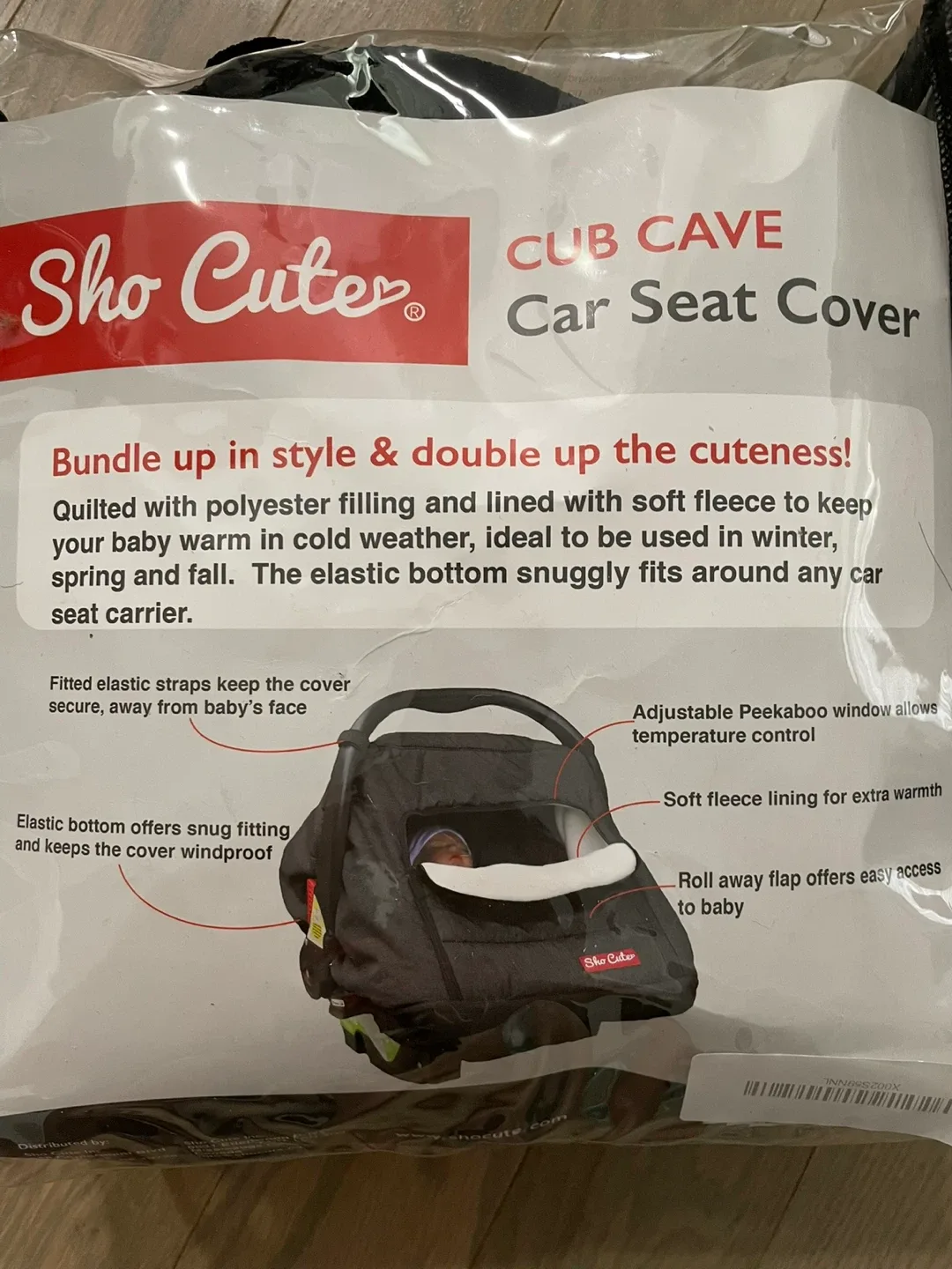 Sho Cute Cub Cave Car Seat Cover - Excellent Condition! image indicator(2)