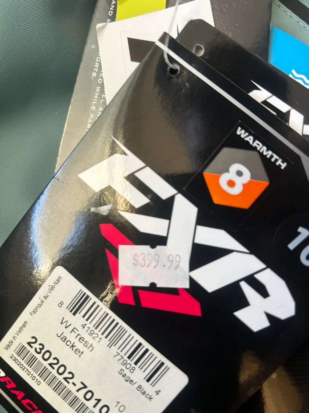 FXR W Fresh Jacket - Size 10 - Sage/Black image indicator(2)