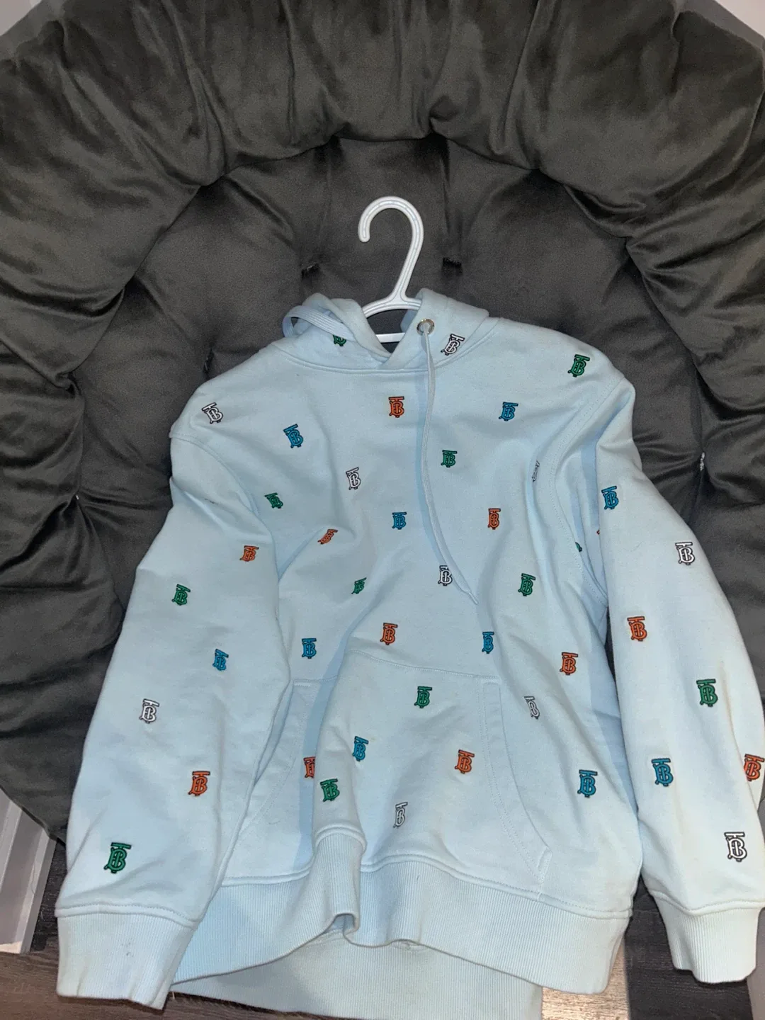 Burberry Monogram Motif Cotton Blend Hoodie