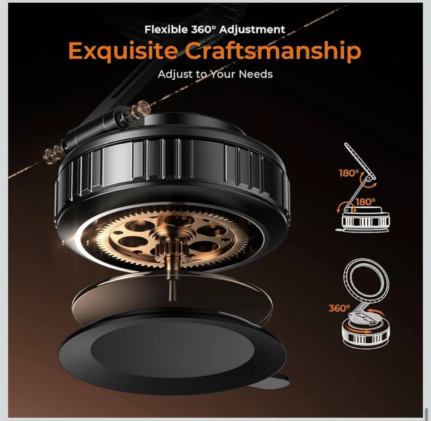 Wigfar N52 Magnetic Car Phone Holder image indicator(6)