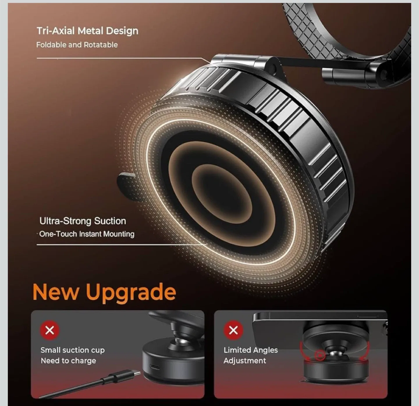 Wigfar N52 Magnetic Car Phone Holder image indicator(8)