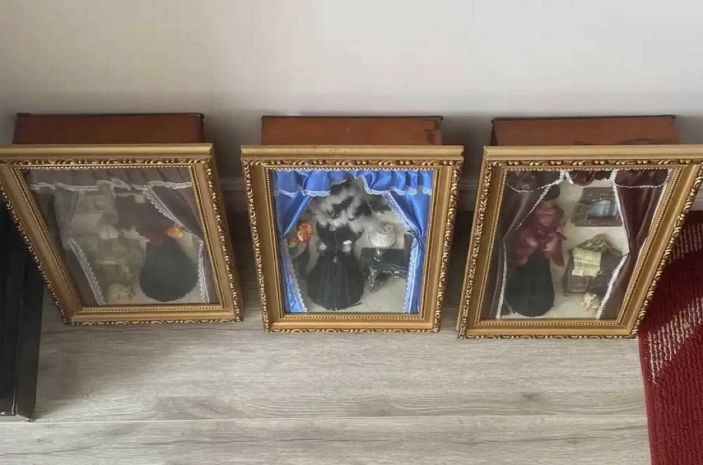 Framed Doll Shadow Boxes - Set of 3 image indicator(2)