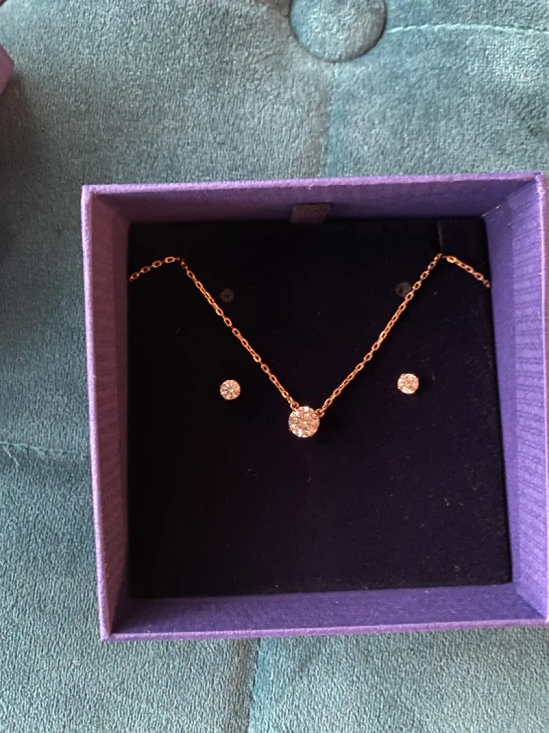 Swarovski Rose Gold plated set image indicator(2)