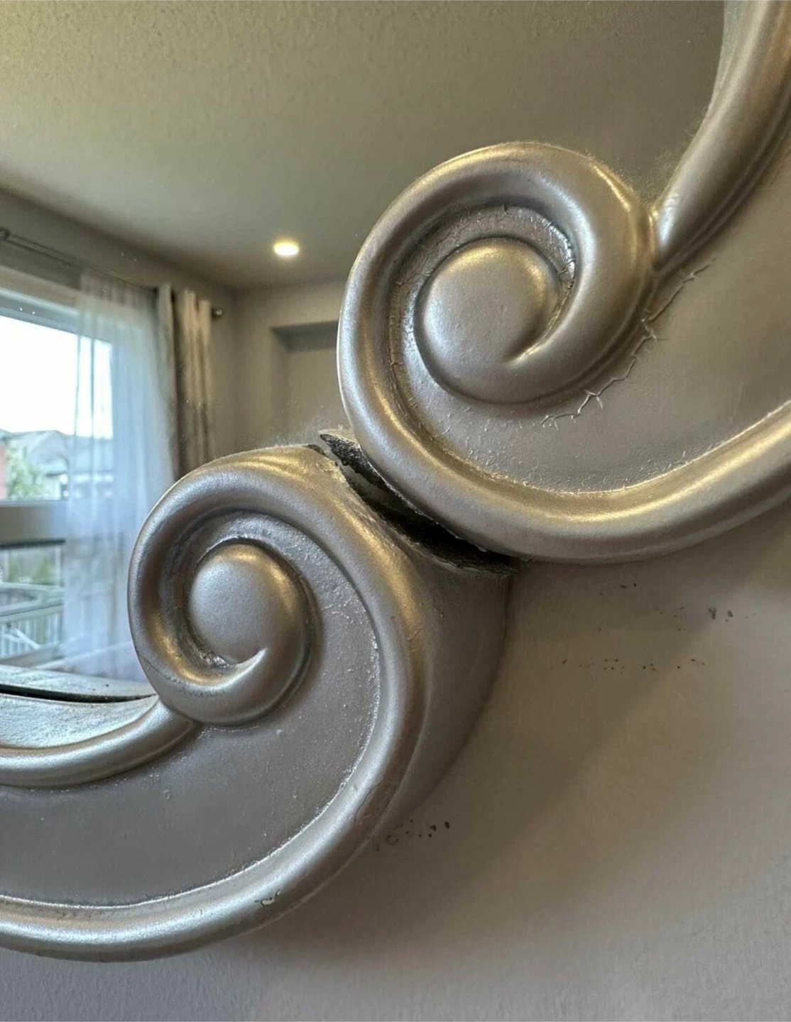 Silver Decorative Wall Mirror - photo 3
