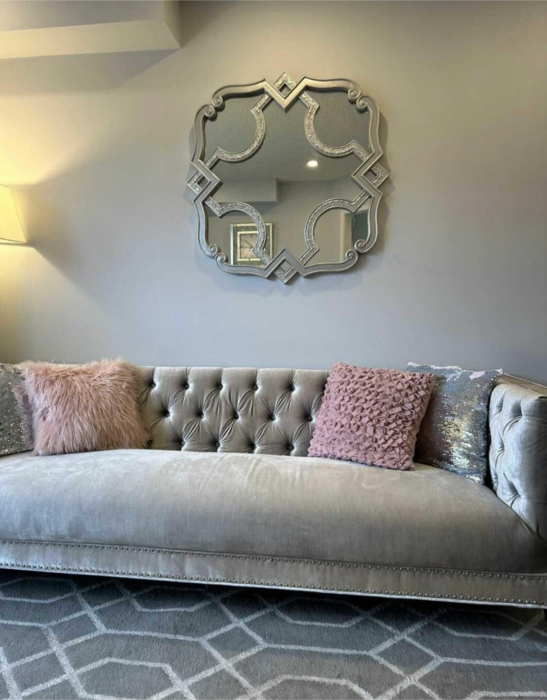 Silver Decorative Wall Mirror - photo 4