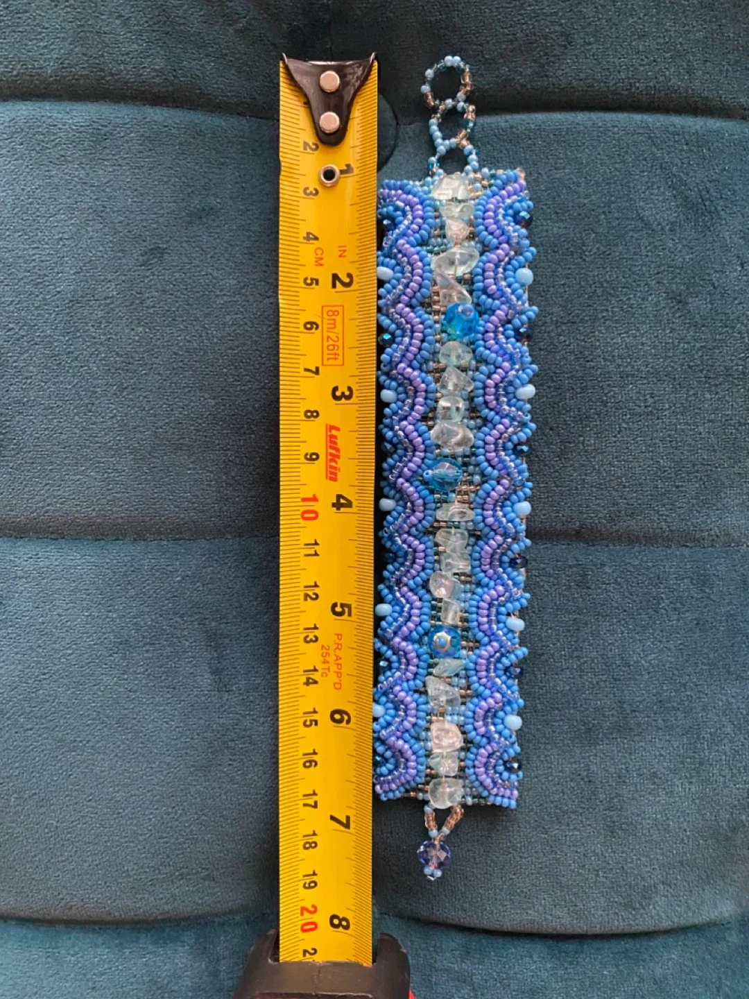 Unique Blue Beaded Bracelet image indicator(2)