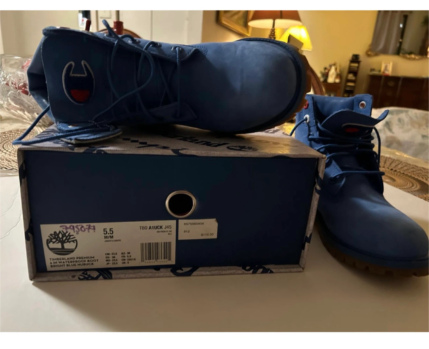Timberland Premium 6" Waterproof Boots - Blue, Size 5.5