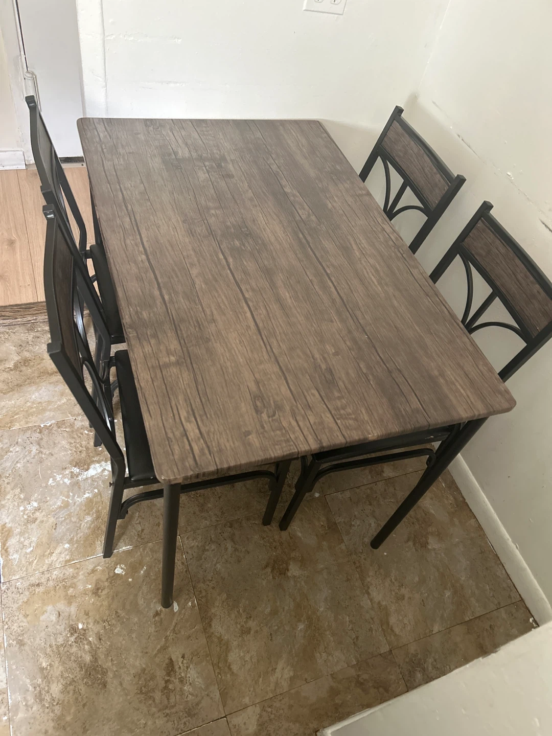 Dining Table Set with 4 Chairs