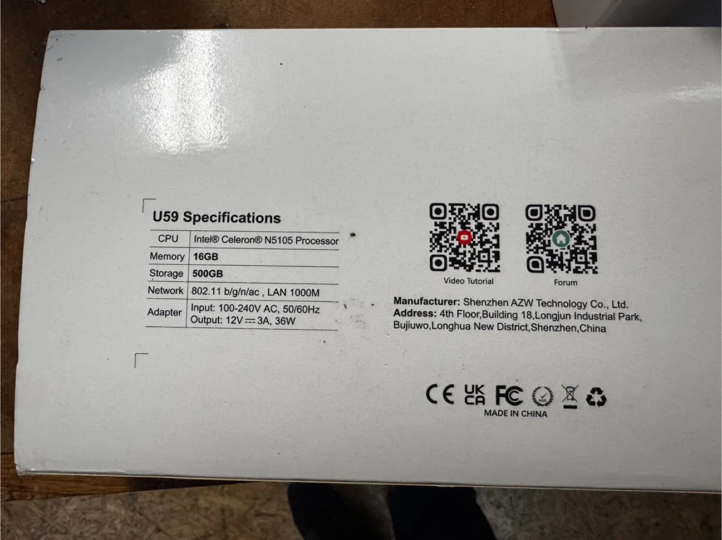 Beelink U59 Mini PC - Like New! image indicator(7)